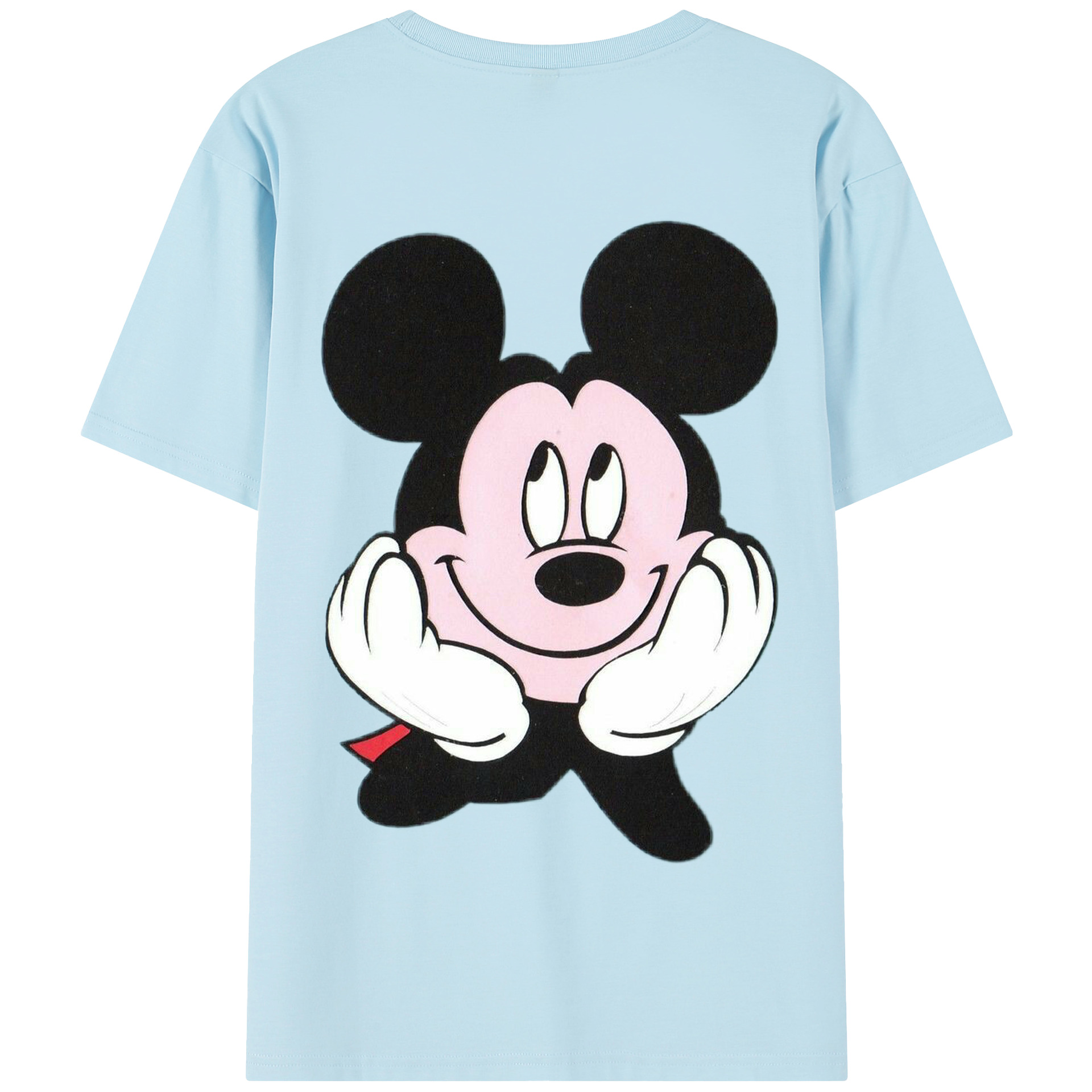 （画像用） ミッキーマウス Mickey Mouse 綿100％半袖Tシャツ（背面プリント）